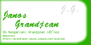 janos grandjean business card